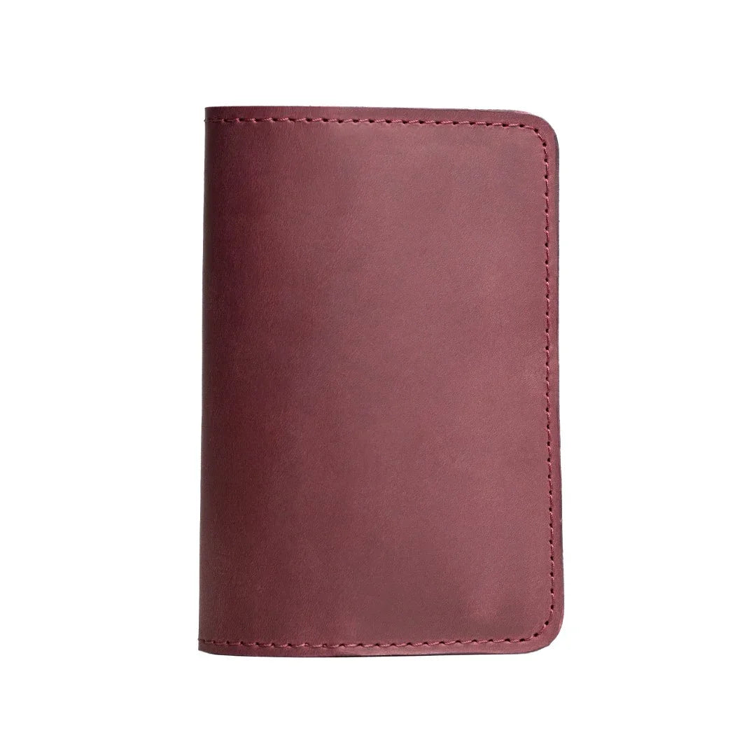 Distressed Leather Journal Cover – A6/A5/A4, Elastic + Pen Loop