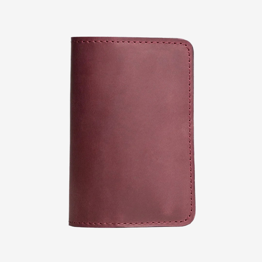 Distressed Leather Journal Cover – A6/A5/A4, Elastic + Pen Loop