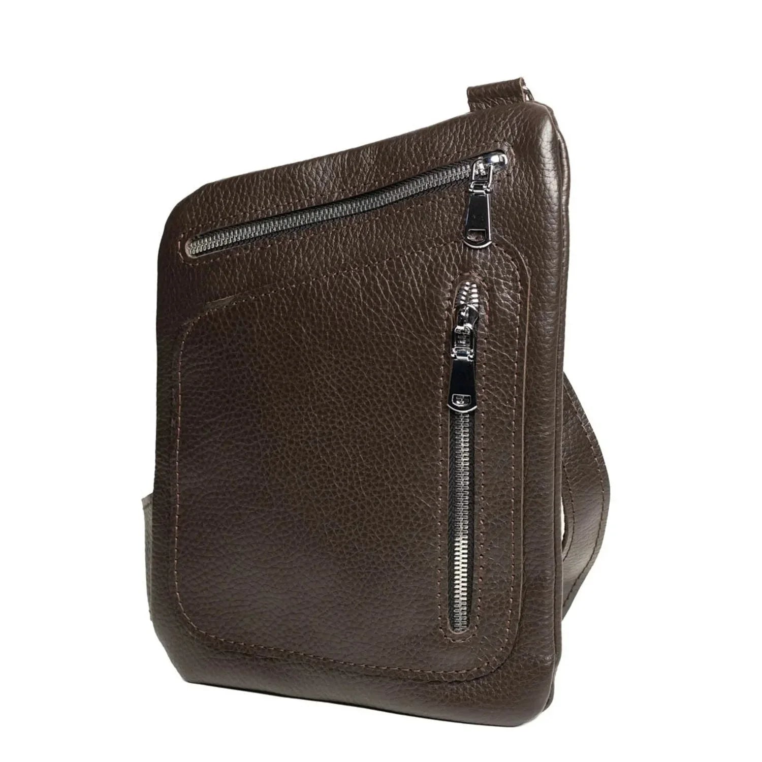 Grainy Leather Sling Bag for Men's | Hidden