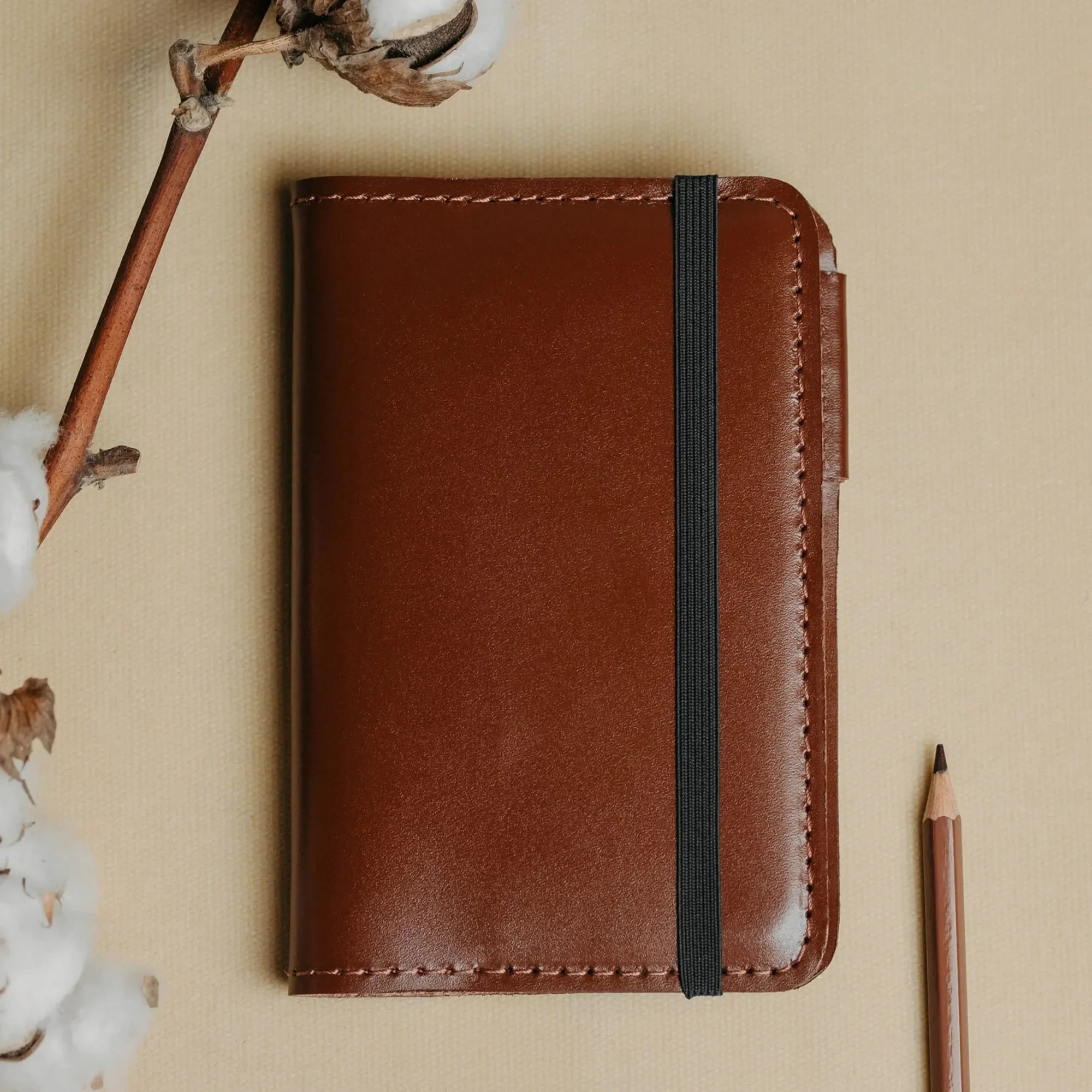 Leather Notebook cover A6, A5, B5, B6, A4 | Cognac - Wenderfarer