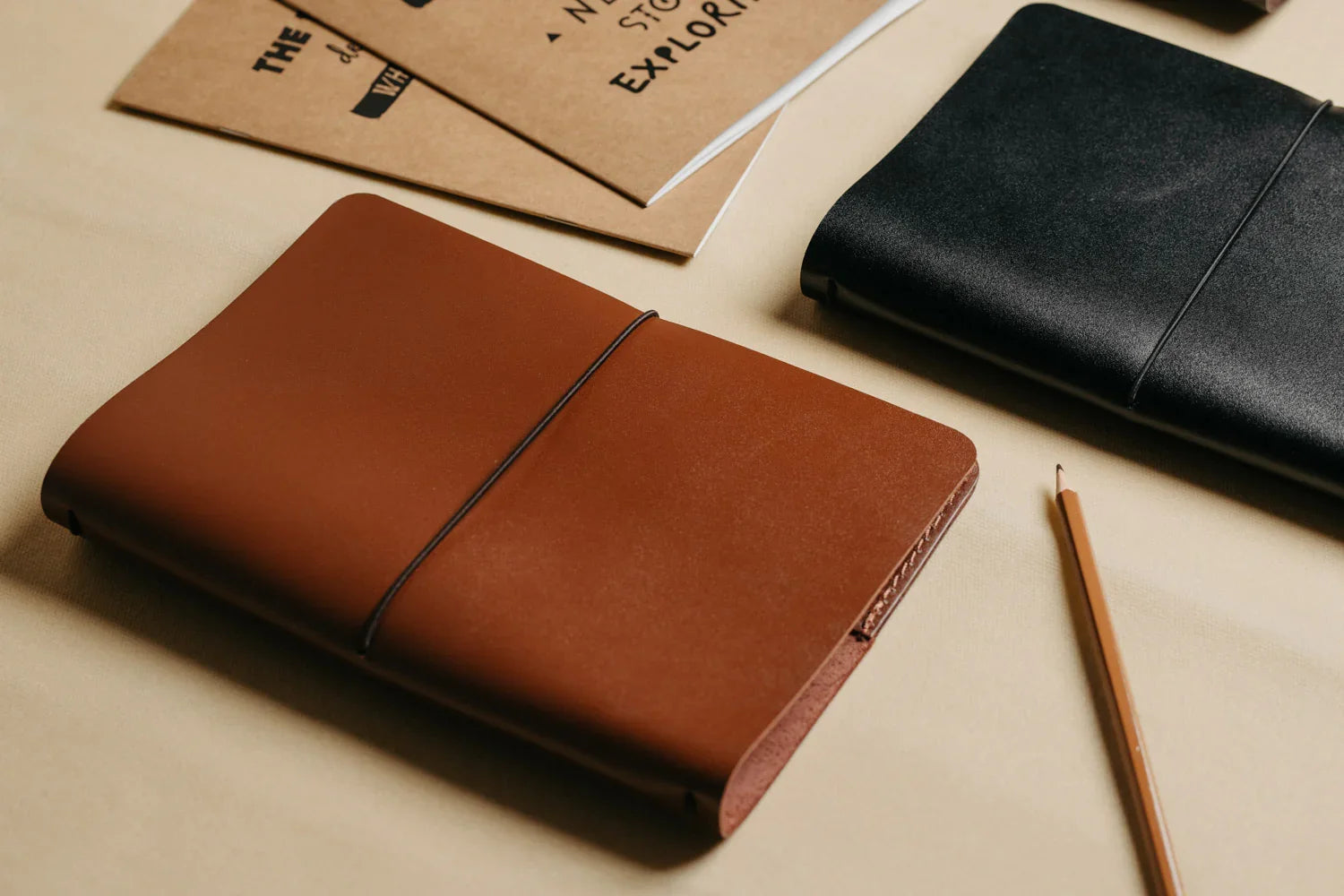 Refillable Leather Cover for Journals & Notebooks – A5, A6