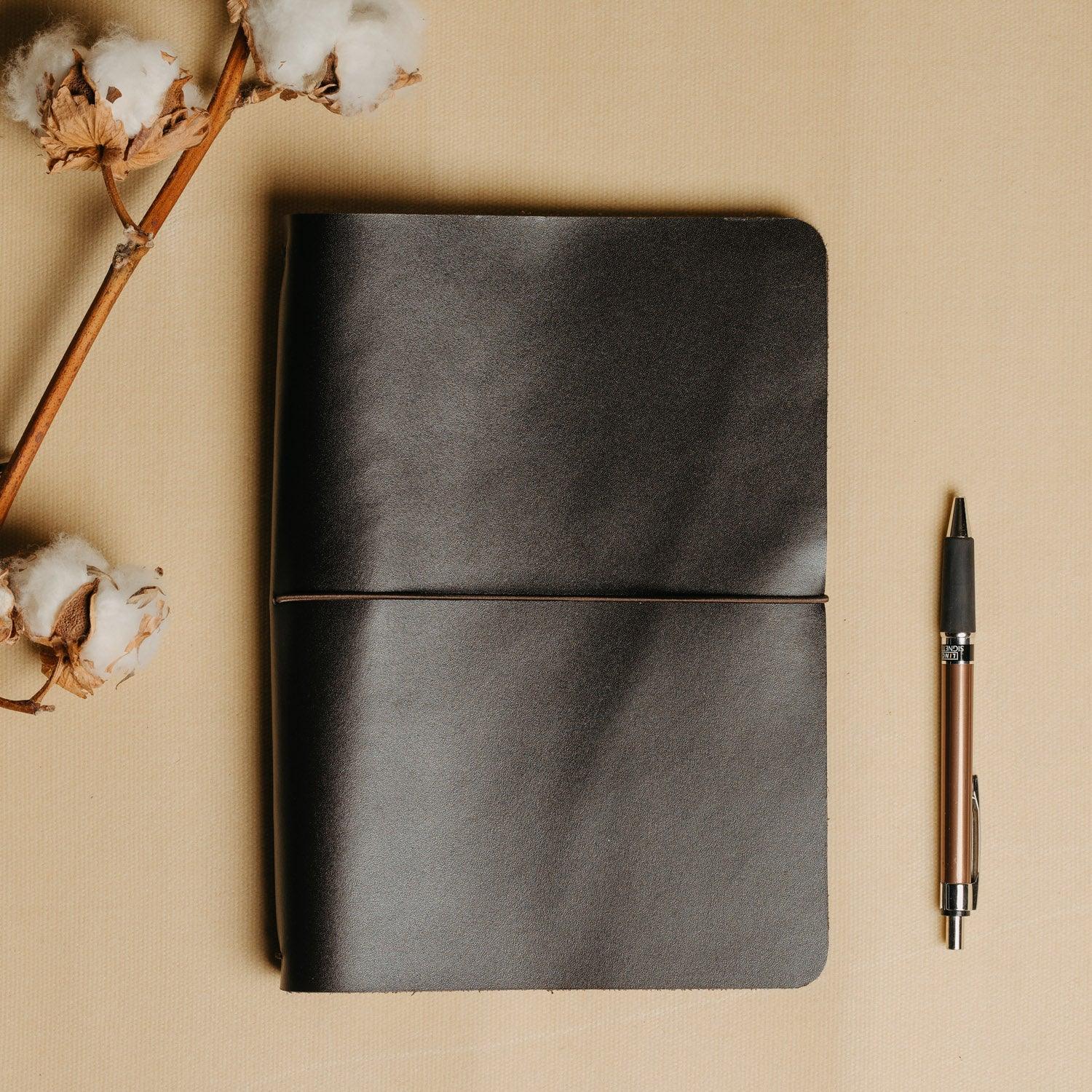 Refillable Leather Cover for Journals & Notebooks – A5, A6