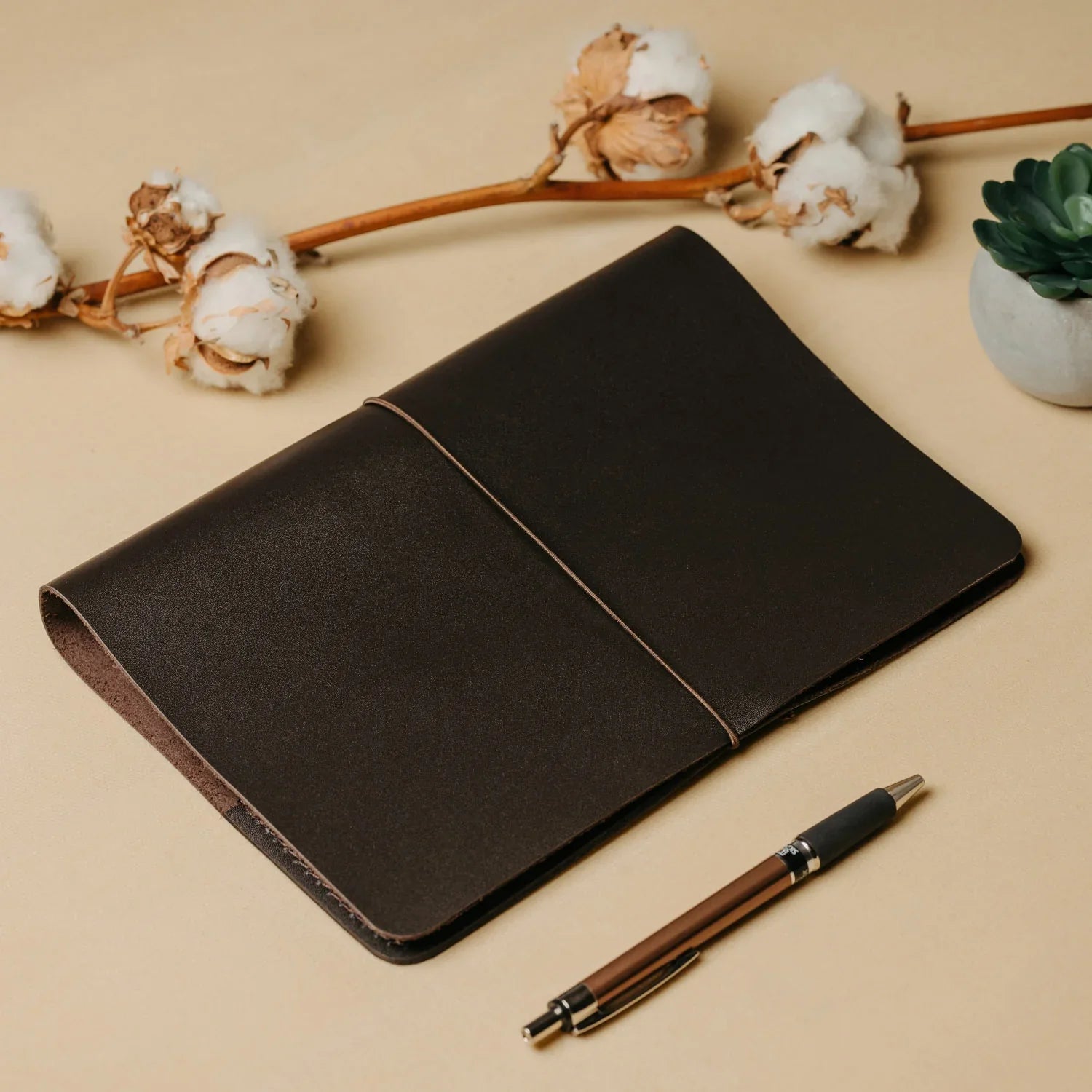 Refillable Leather Cover for Journals & Notebooks – A5, A6