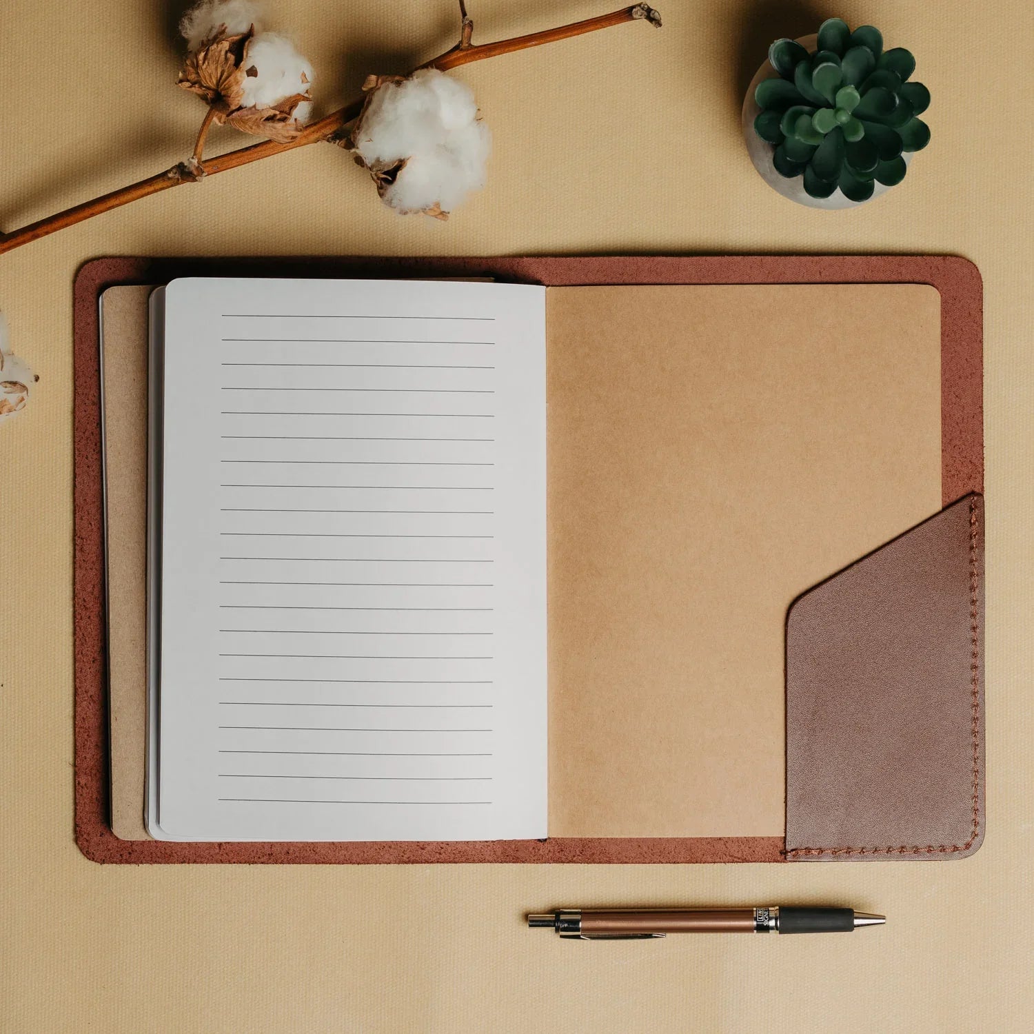 Refillable Leather Cover for Journals & Notebooks – A5, A6
