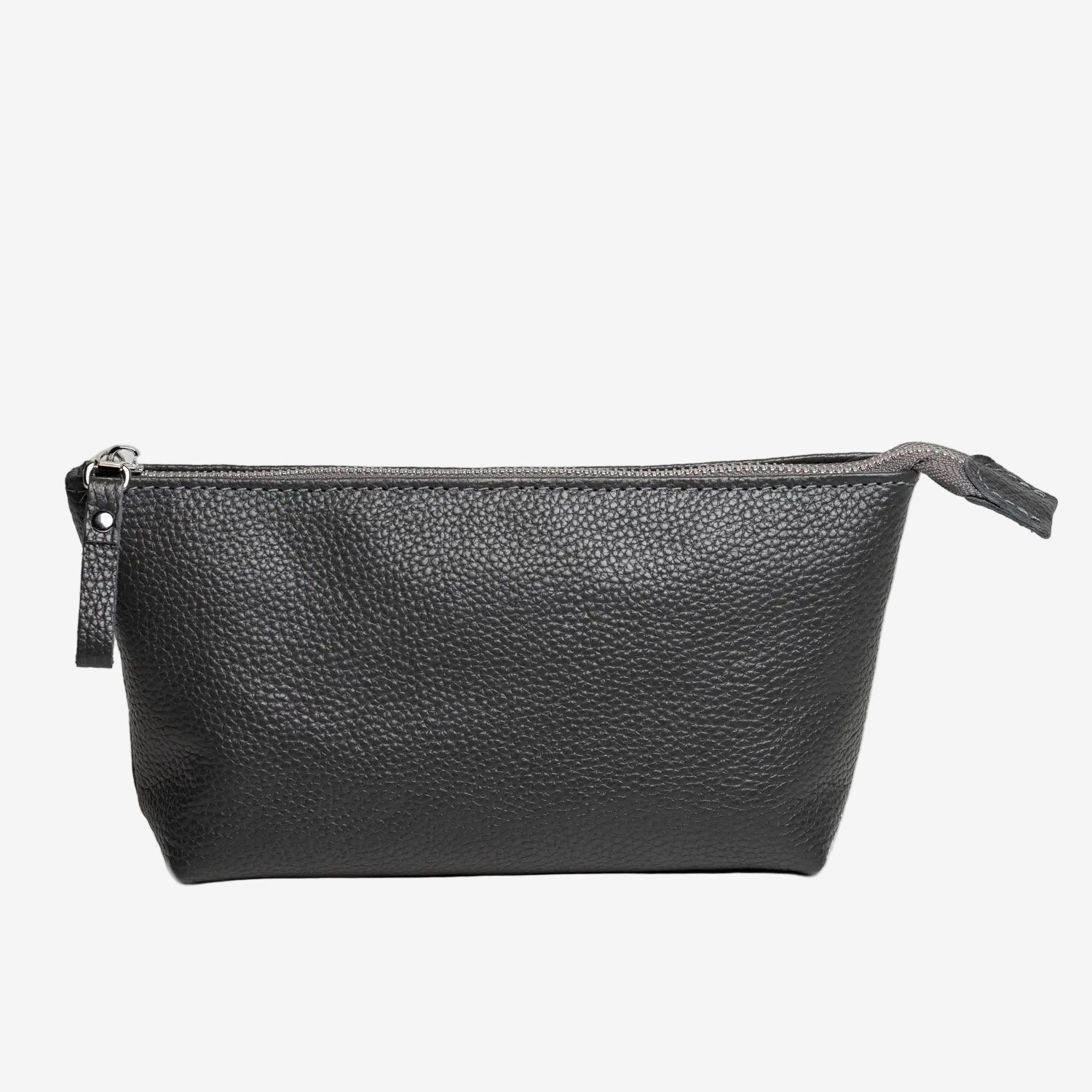 Grainy Leather Cosmetic Bag – Zippered Travel Pouch for Women | Allure