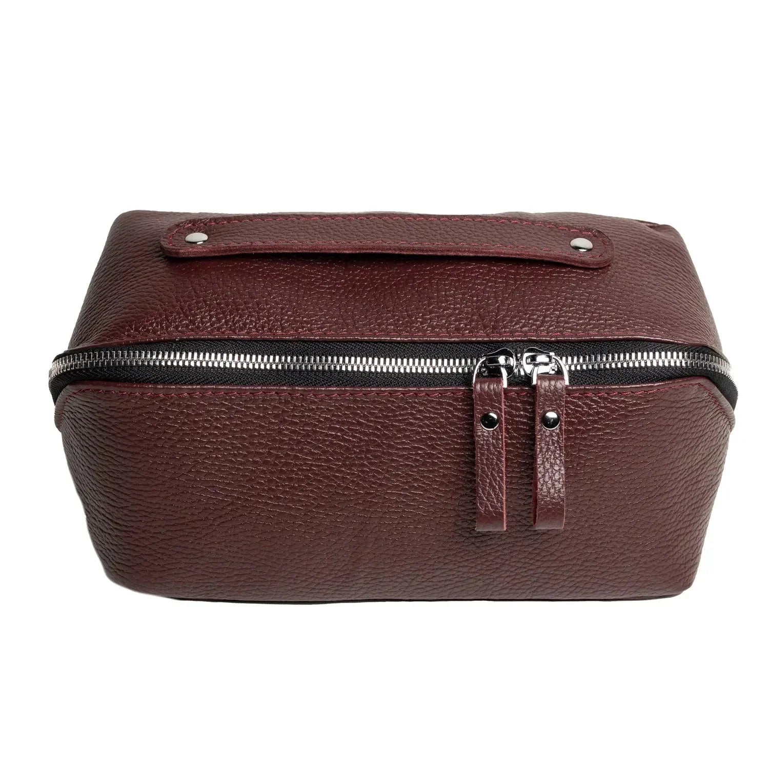 Full Grain Leather Cosmetic Bag β Travel Makeup Organizer | BeautyBox