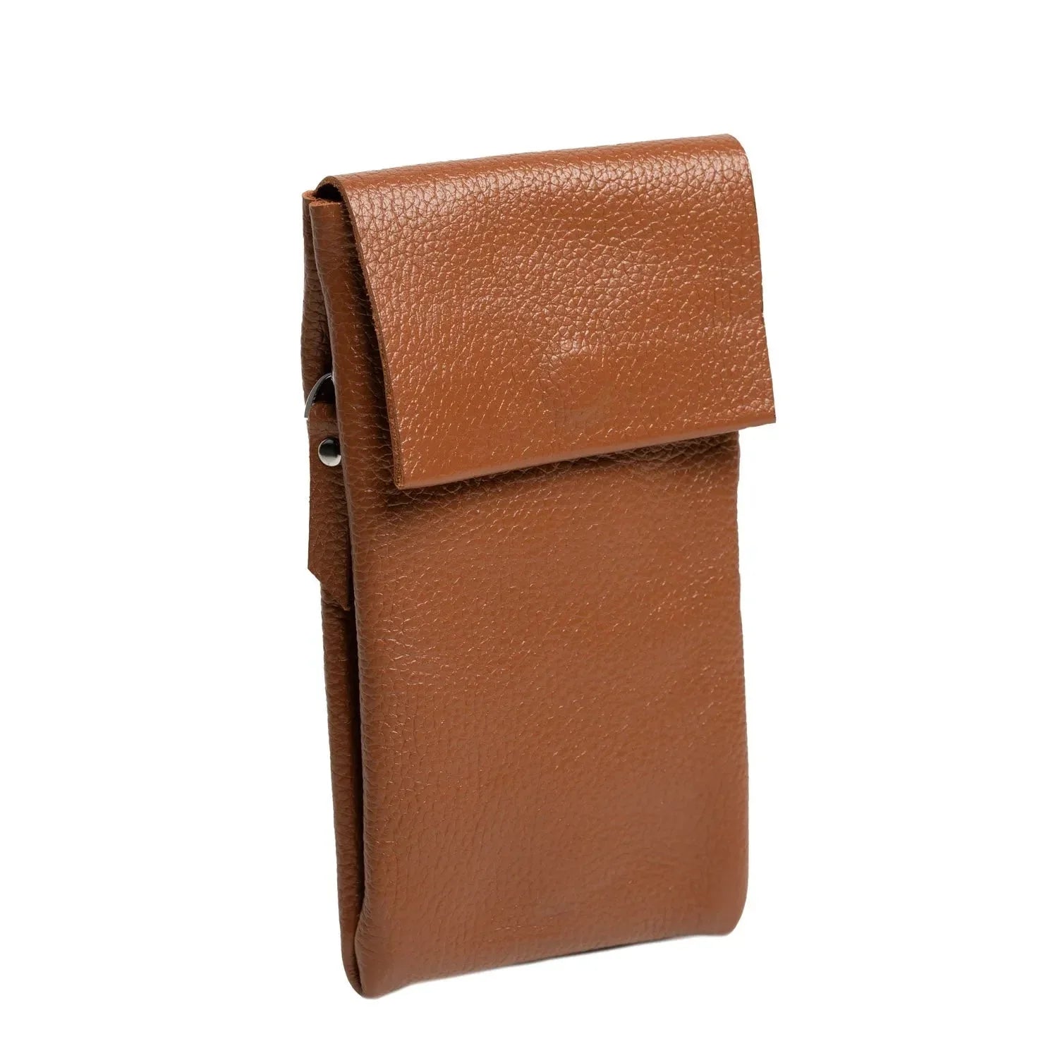 Minimalist Phone Pouch – Grainy Leather Crossbody Bag