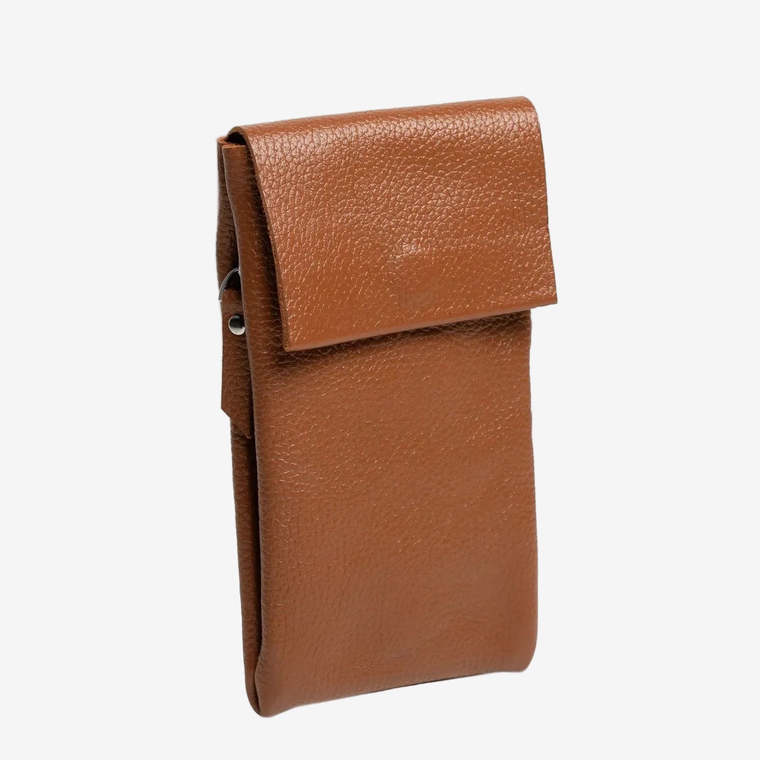 Minimalist Phone Pouch – Grainy Leather Crossbody Bag