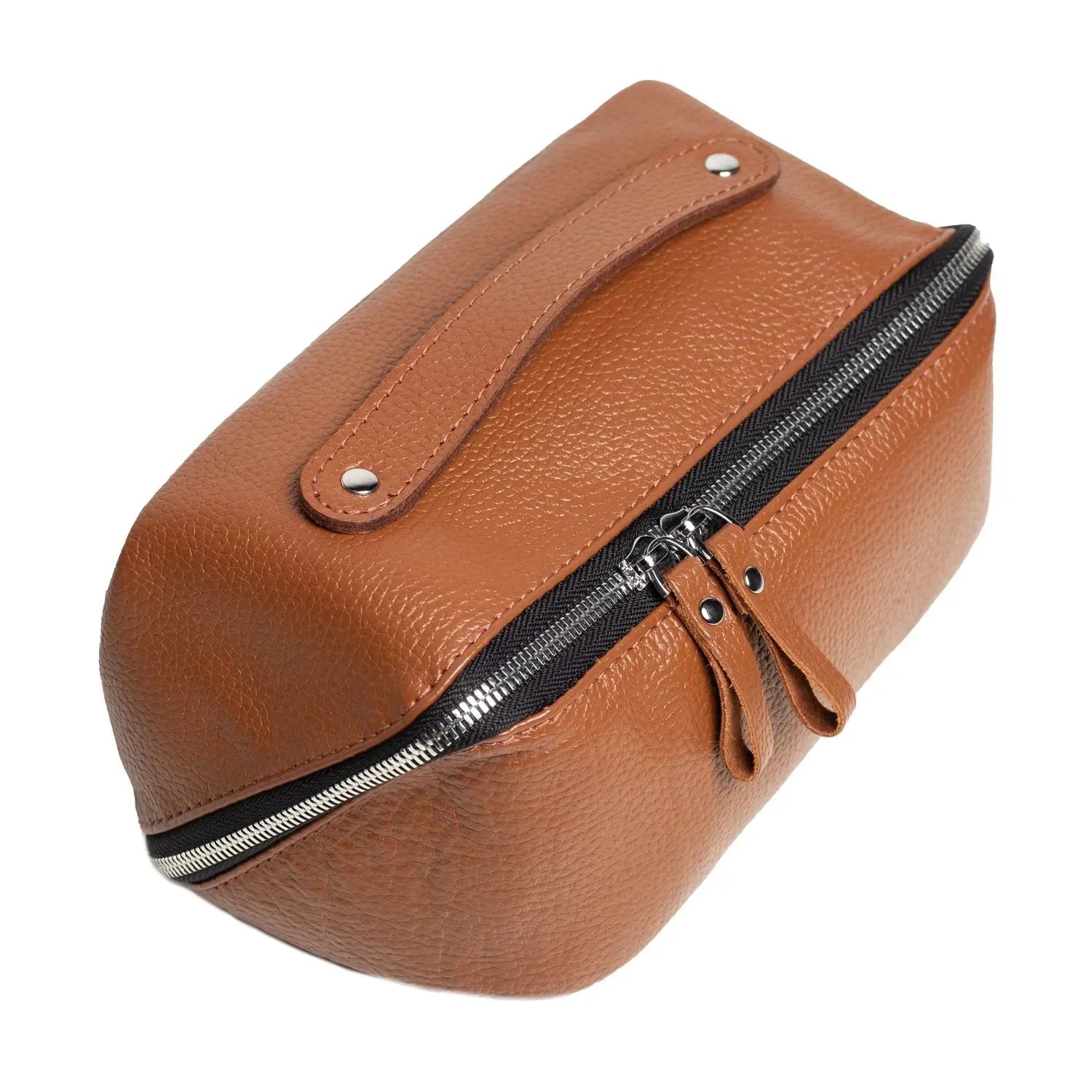 Full Grain Leather Cosmetic Bag β Travel Makeup Organizer | BeautyBox