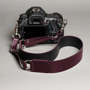 Leather Camera Neck Strap – Adjustable for DSLR & Mirrorless Cameras