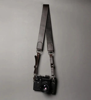 Leather Camera Neck Strap – Adjustable for DSLR & Mirrorless Cameras