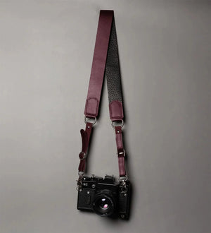 Leather Camera Neck Strap – Adjustable for DSLR & Mirrorless Cameras