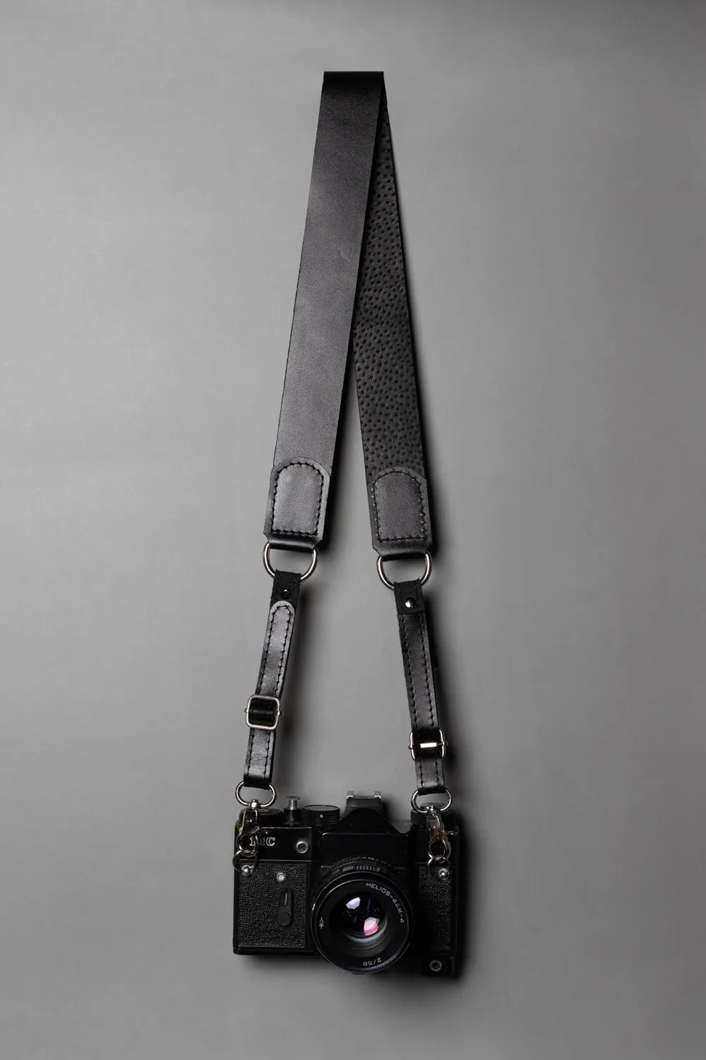 Leather Camera Strap | Black - Wenderfarer