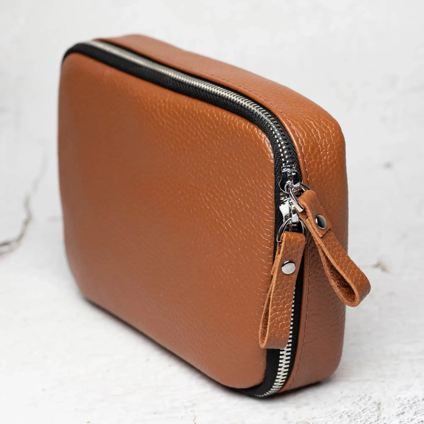 Grainy Leather Travel Organizer for Tech Accessories | KeepTech