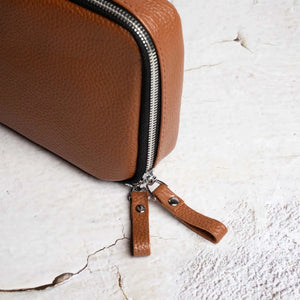 Grainy Leather Travel Organizer for Tech Accessories | KeepTech