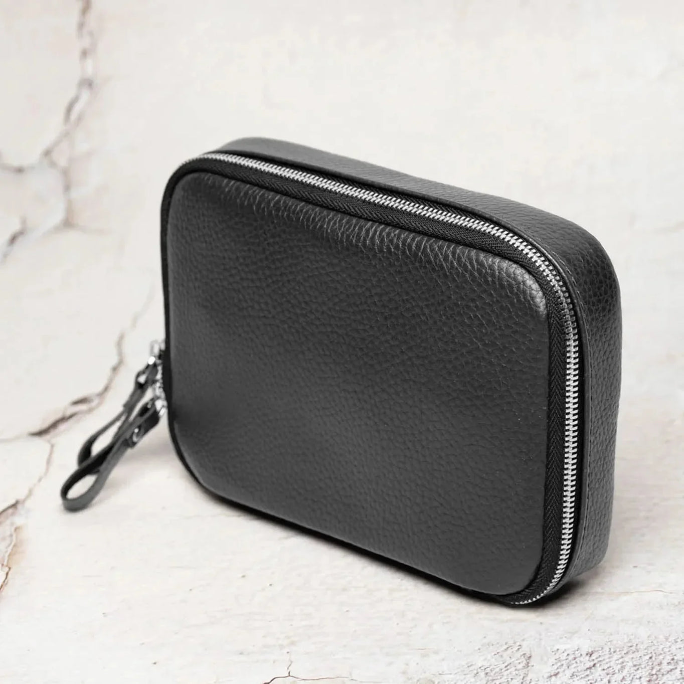 Grainy Leather Travel Organizer for Tech Accessories | KeepTech