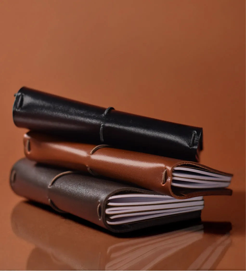 Refillable Leather Cover for Journals & Notebooks – A5, A6