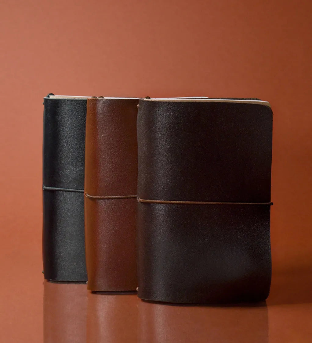 Refillable Leather Cover for Journals & Notebooks – A5, A6