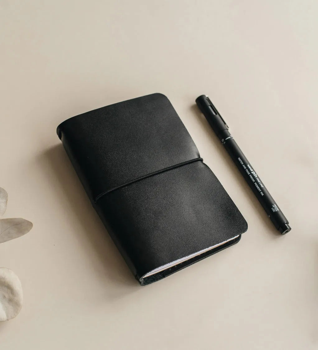Refillable Leather Cover for Journals & Notebooks – A5, A6