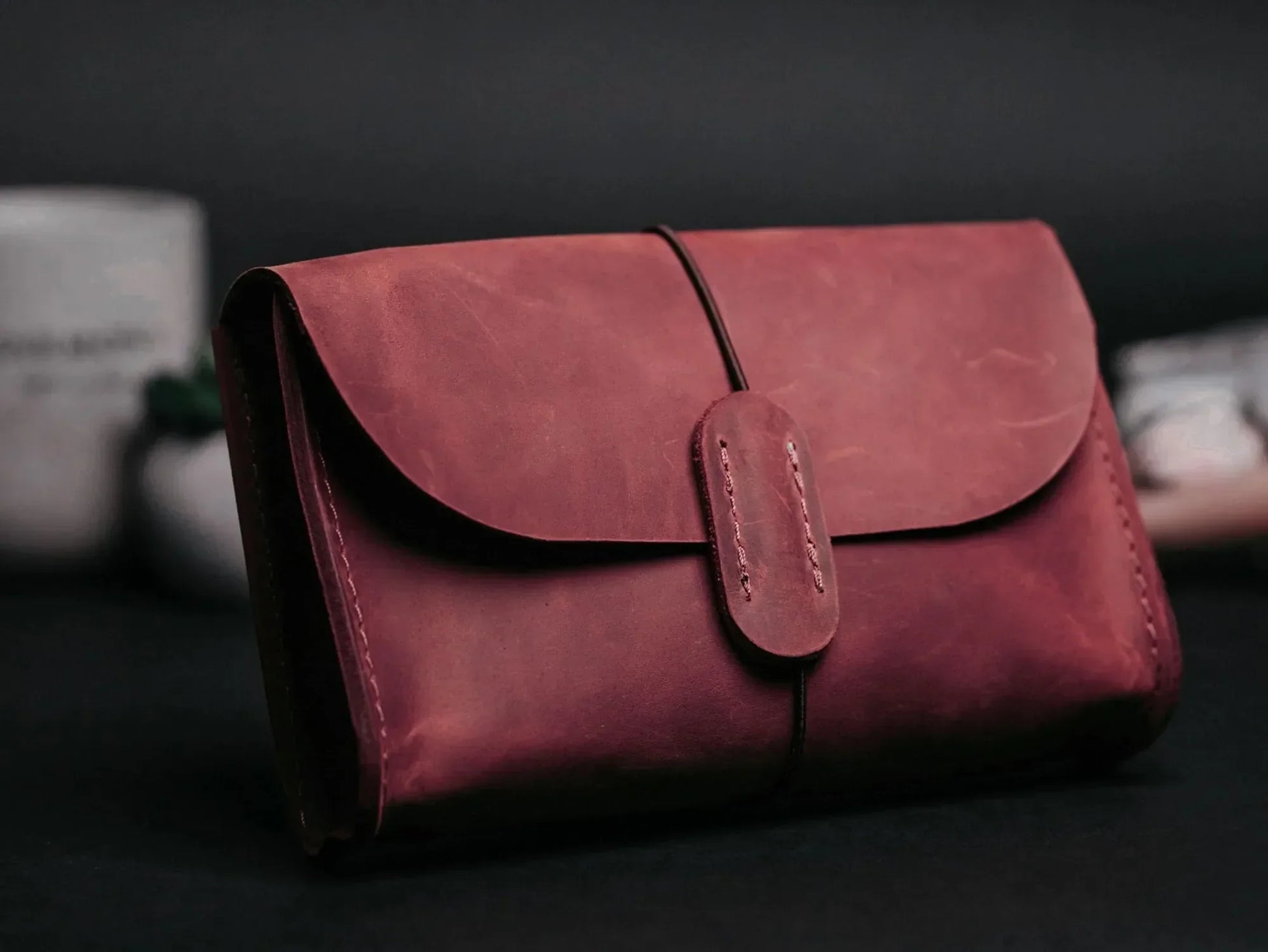 Distressed Leather Pouch for Cables & Tech | Saver