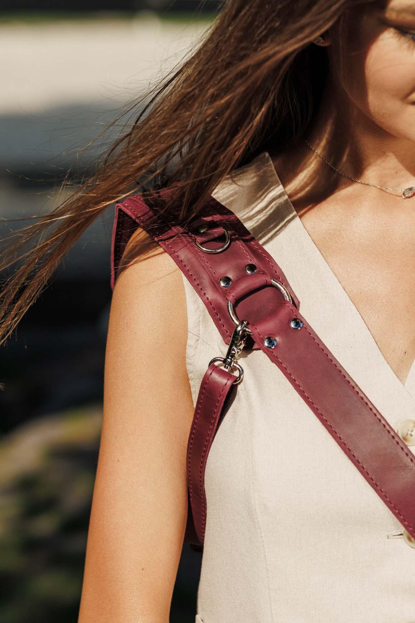 Leather Camera Harness – Adjustable Single Strap | Mono