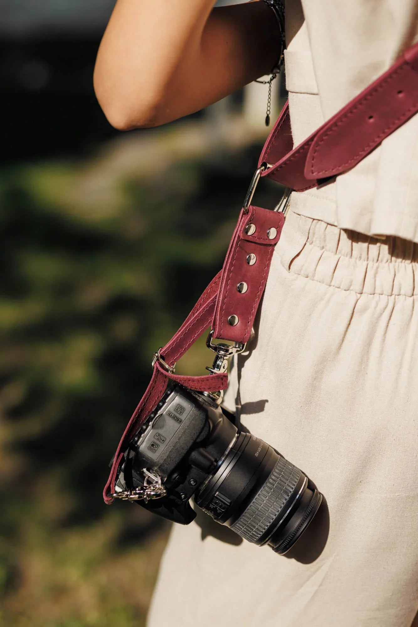 Leather Camera Harness – Adjustable Single Strap | Mono