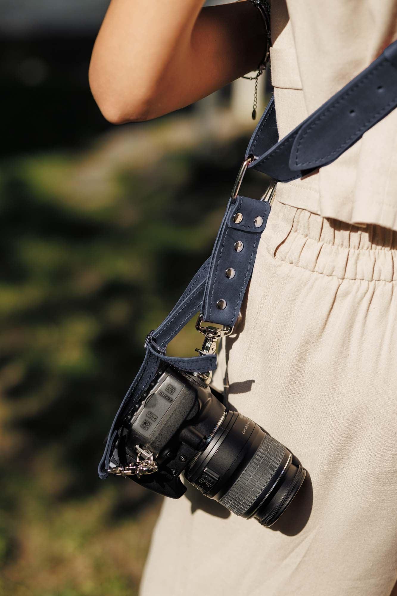 Leather Camera Harness – Adjustable Single Strap | Mono