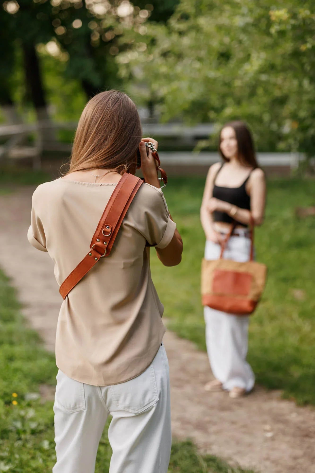 Leather Camera Harness – Adjustable Single Strap | Mono