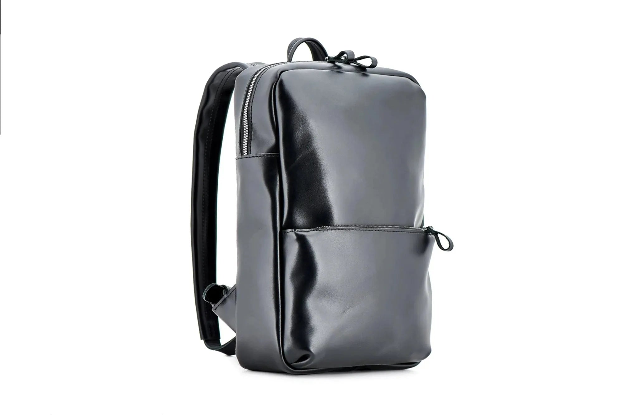 Leather Backpack for Laptop - Nomad | Black - Wenderfarer
