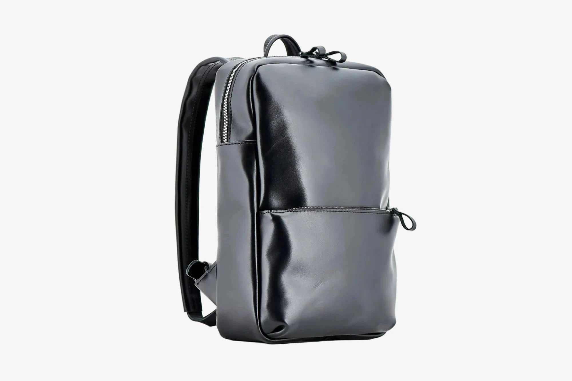 Leather Backpack for Laptop - Nomad | Black - Wenderfarer