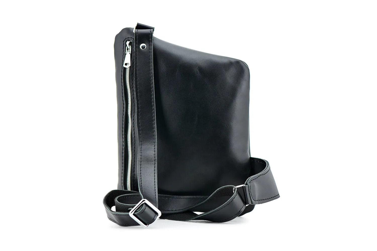 Smooth Leather Sling Bag for Men's | Hidden