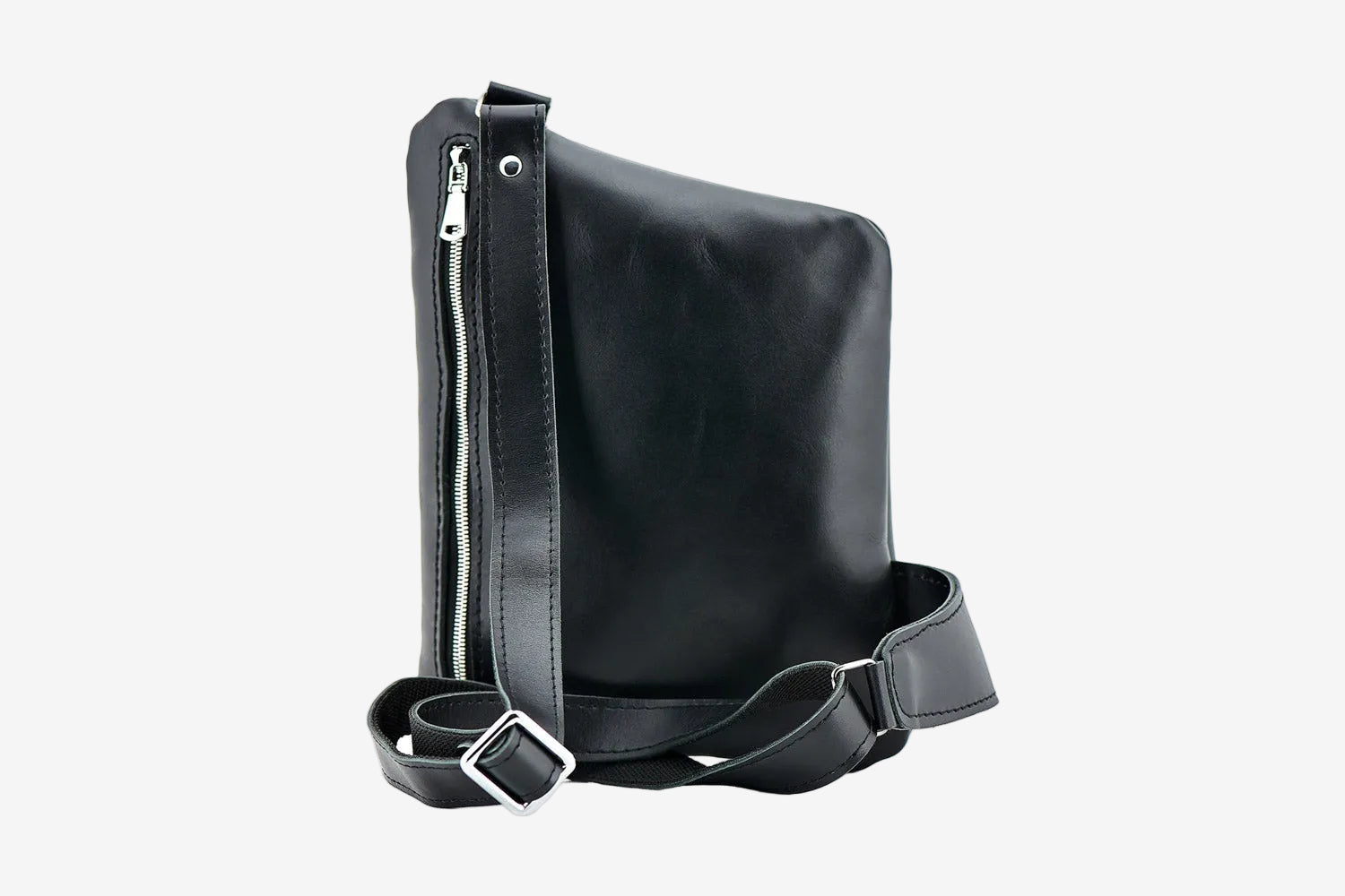 Smooth Leather Sling Bag for Men's | Hidden