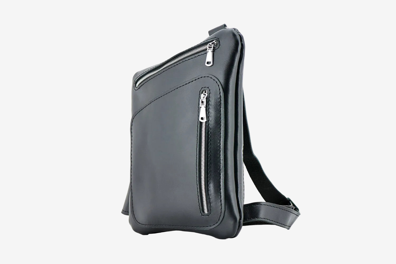 Smooth Leather Sling Bag for Men's | Hidden