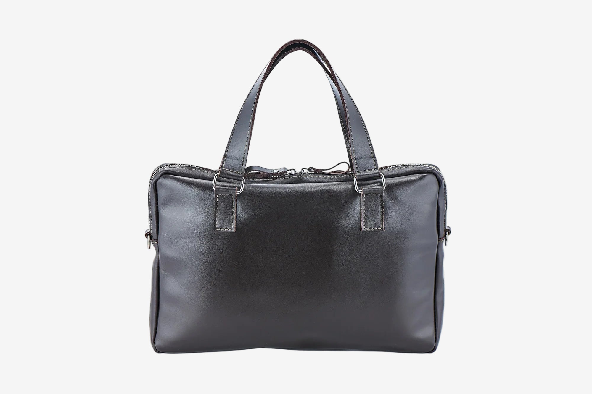 Leather Laptop Briefcase with Organizer – Smooth Finish