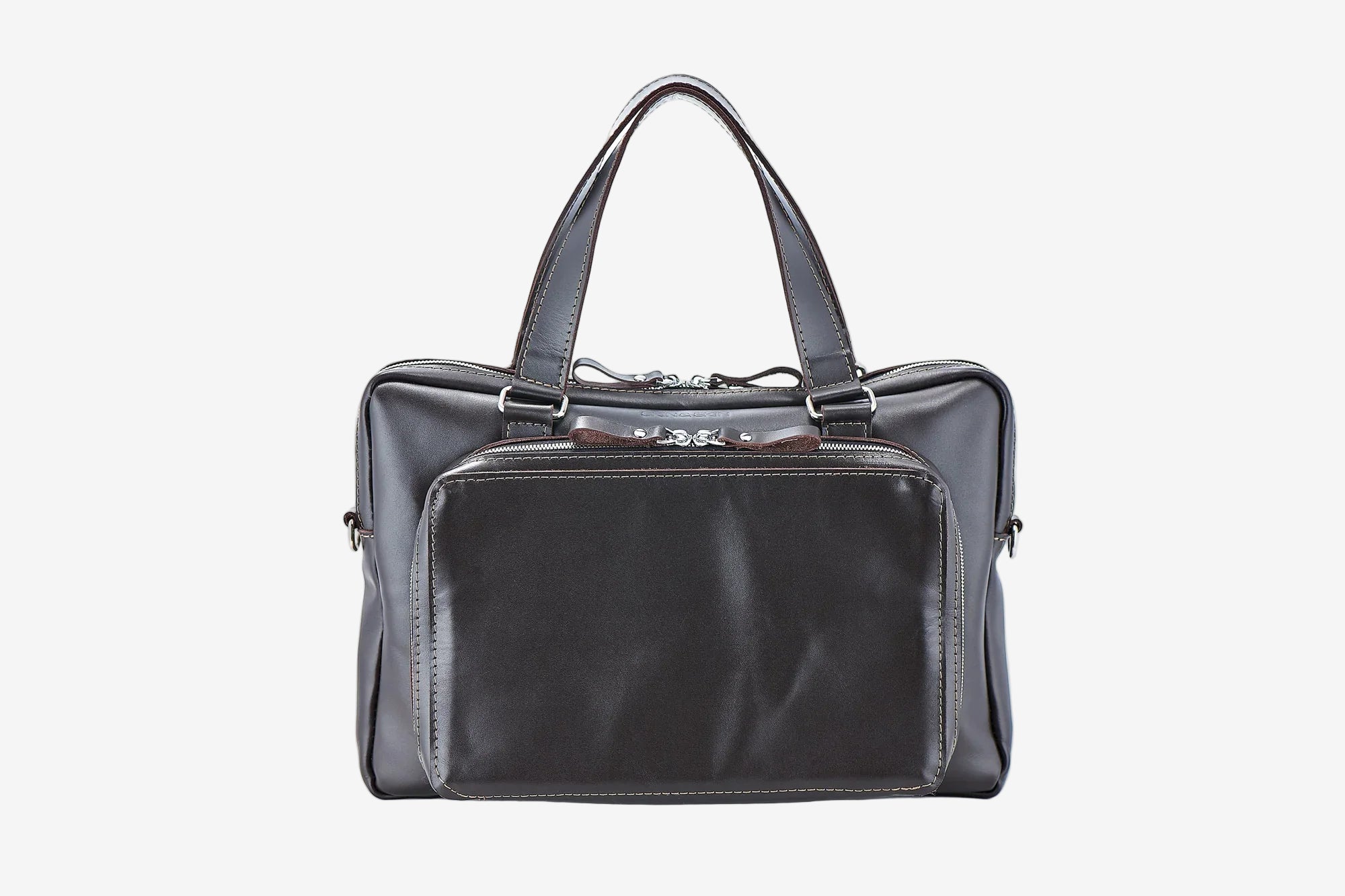 Leather Laptop Briefcase with Organizer – Smooth Finish