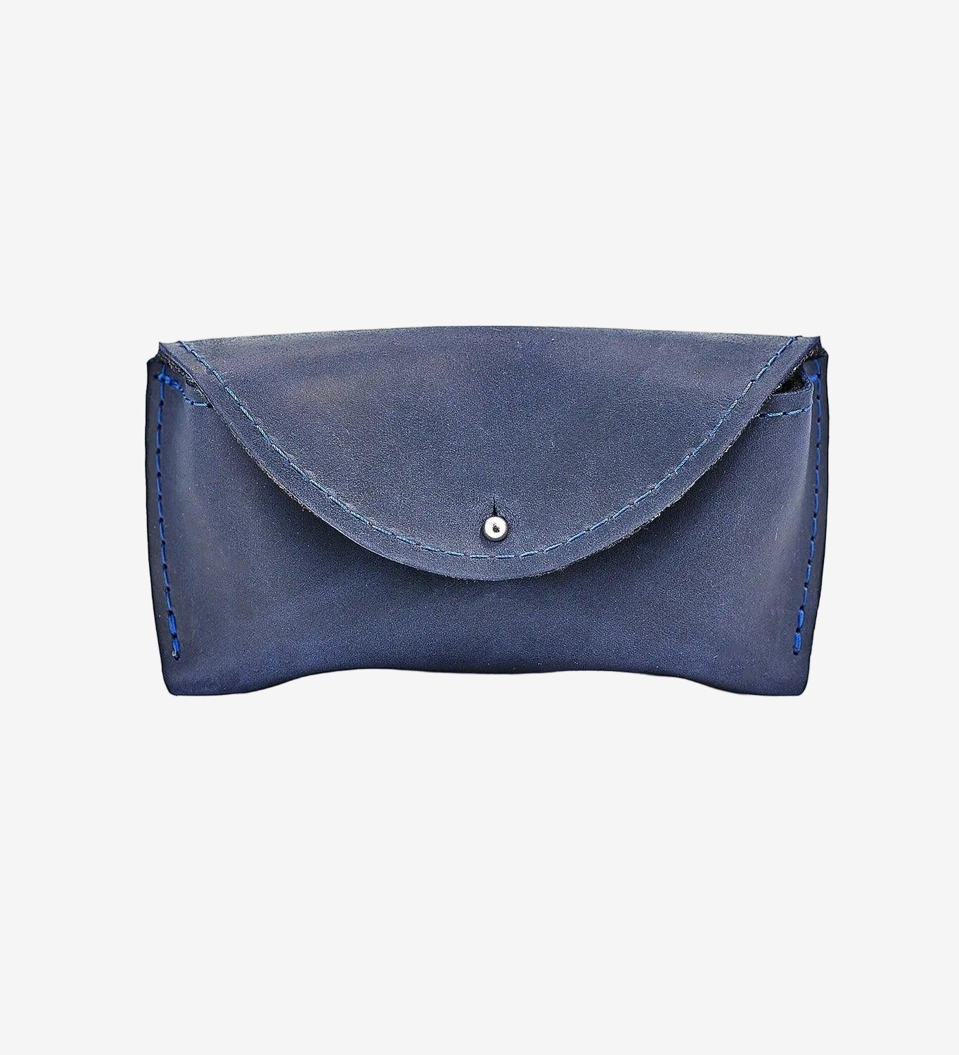 Handmade Waxed Matte Leather Case for Sunglasses