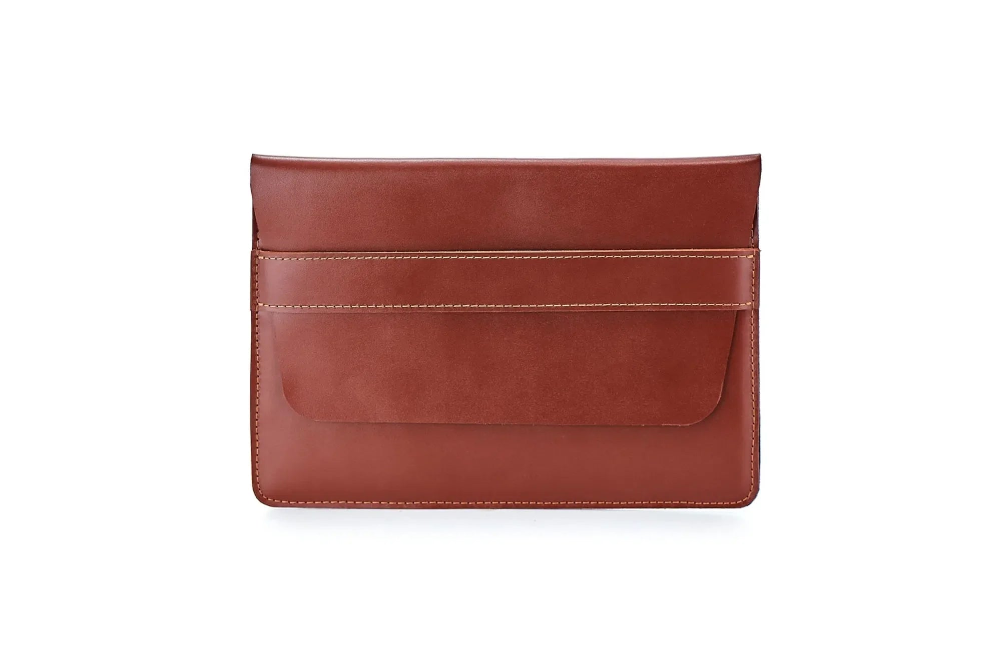 Timeless Leather MacBook Sleeve – All Sizes with Felt Lining