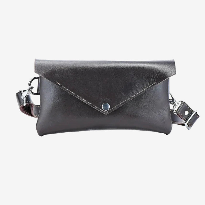 Convertible Leather Waist Bag – Women's Crossbody & Belt Pouch