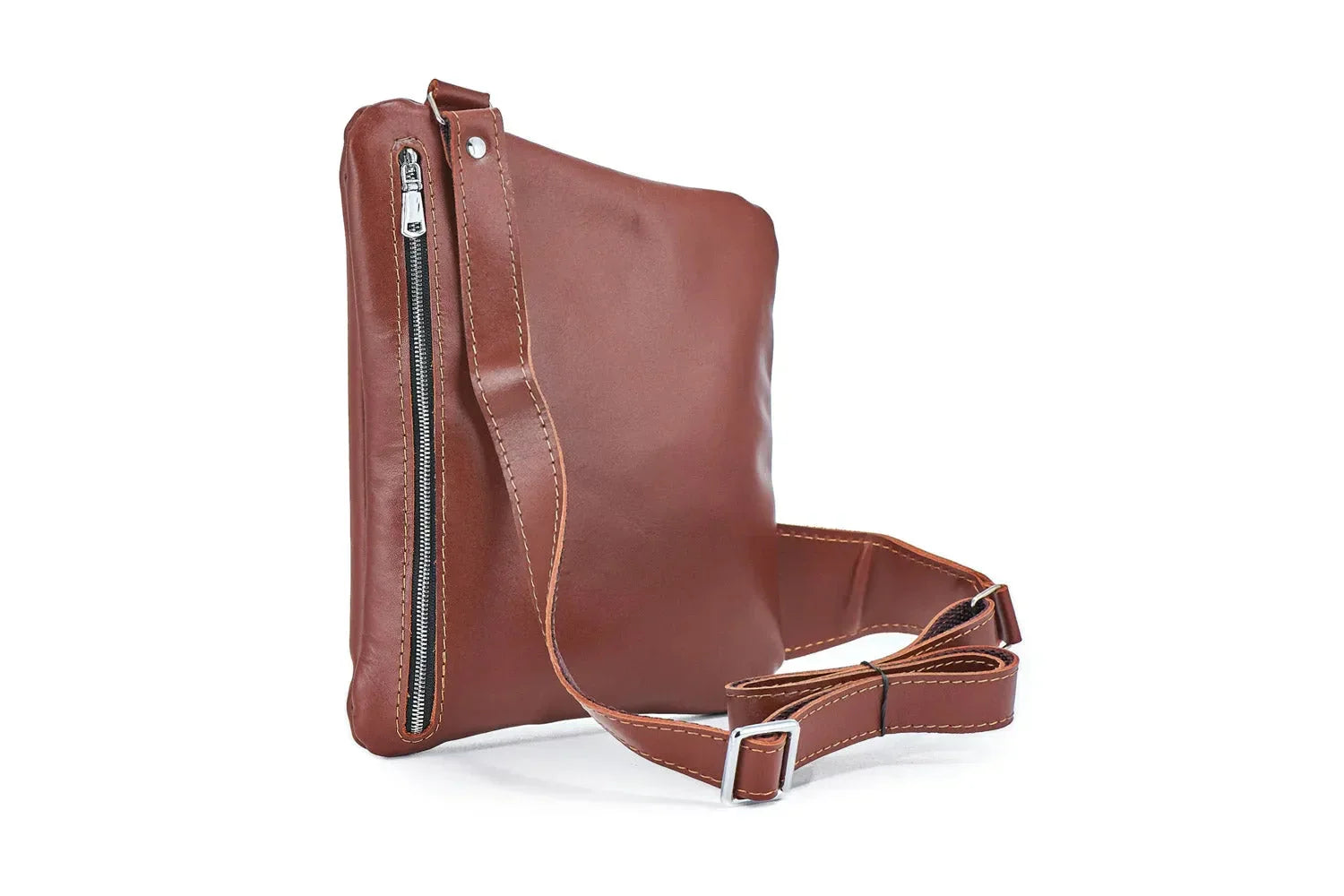 Smooth Leather Sling Bag for Men's | Hidden
