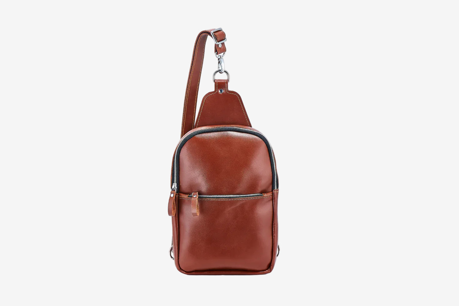 Smooth Leather Sling Bag – Everyday Men’s Crossbody
