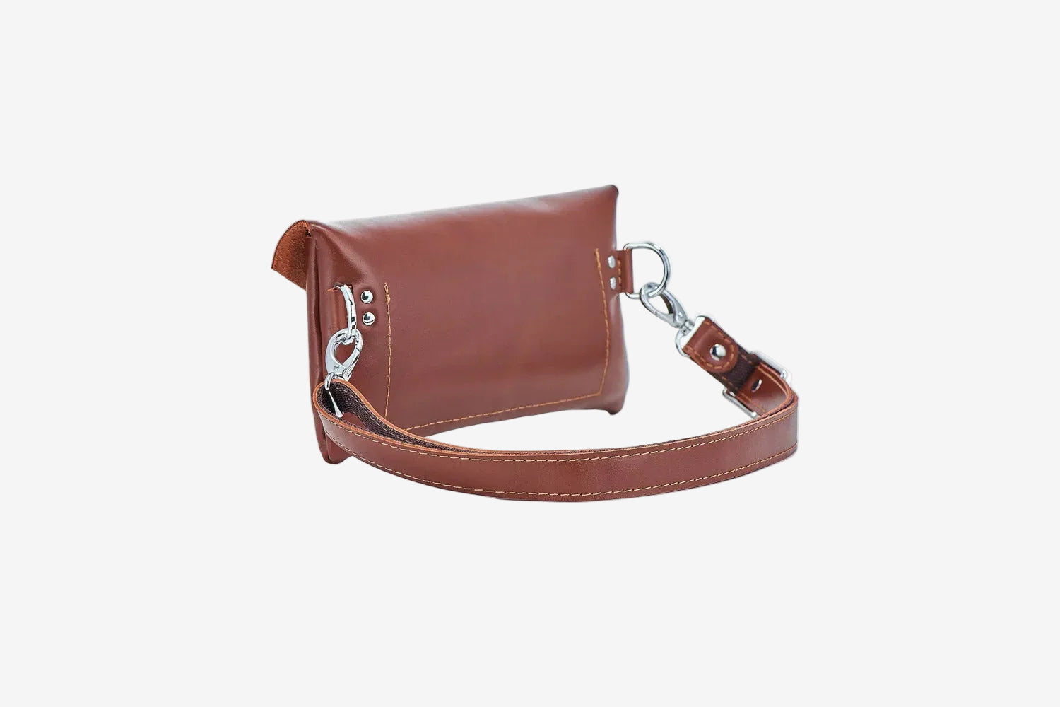 Convertible Leather Waist Bag – Women's Crossbody & Belt Pouch