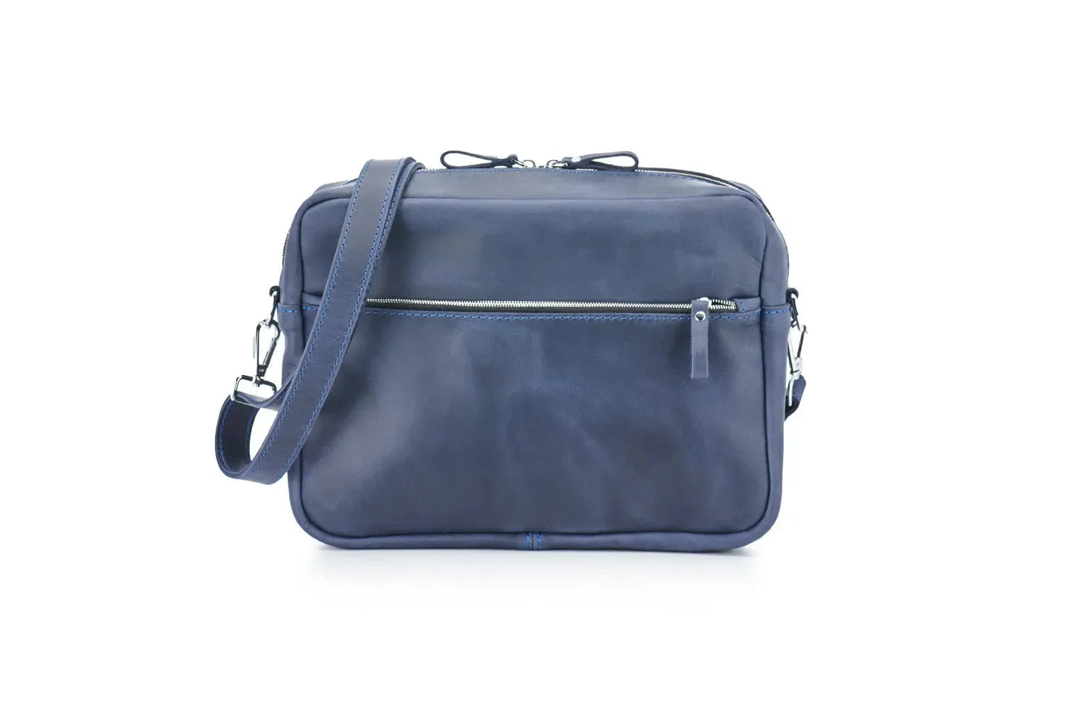 Everyday Leather Messenger with Zip | Squad