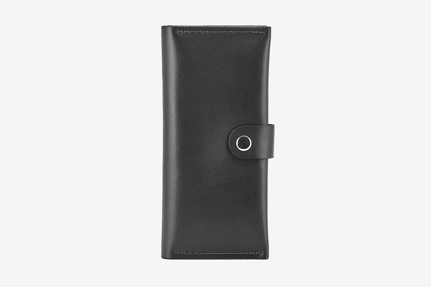 Classic Long Wallet β Smooth Leather & Snap Button