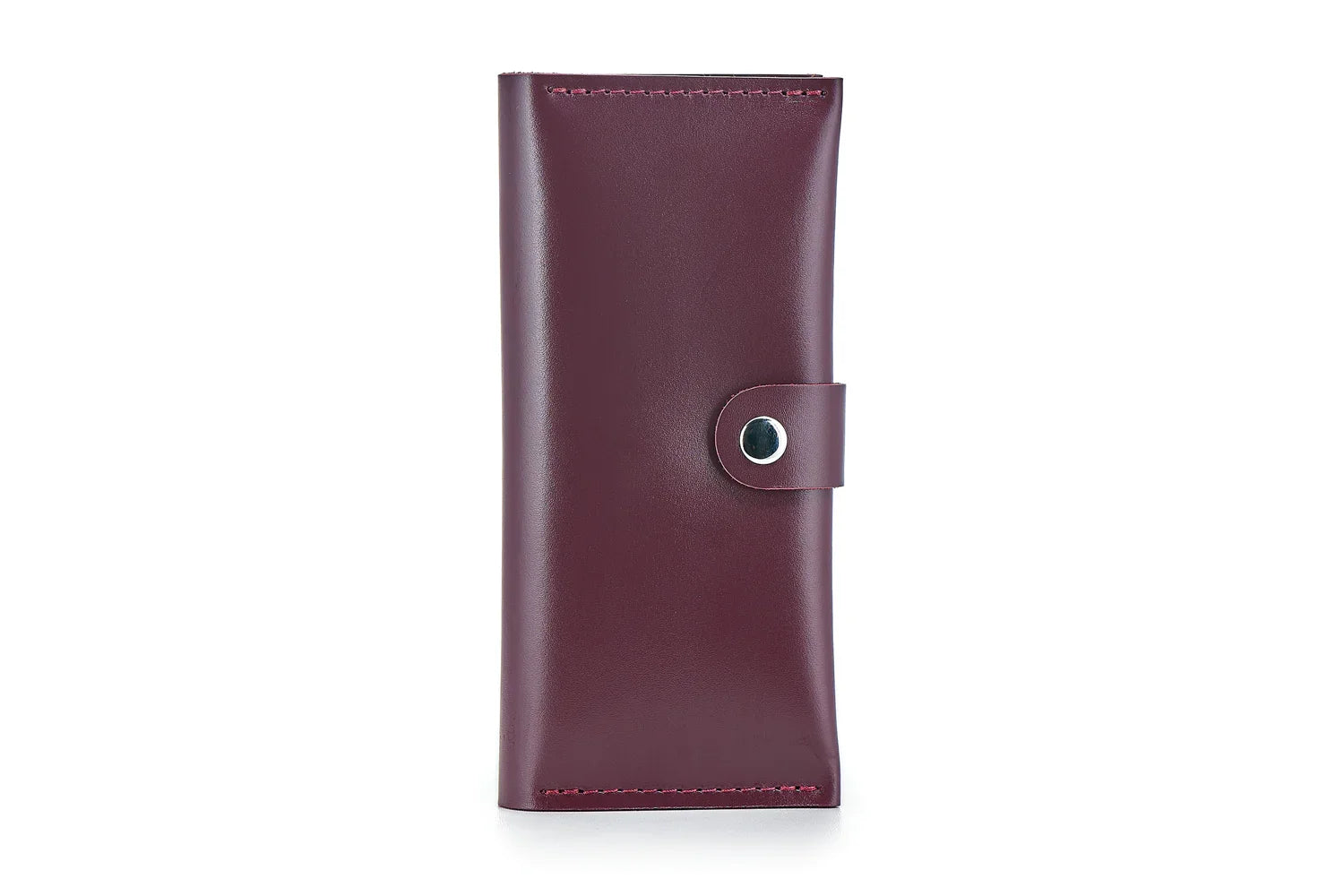 Classic Long Wallet β Smooth Leather & Snap Button