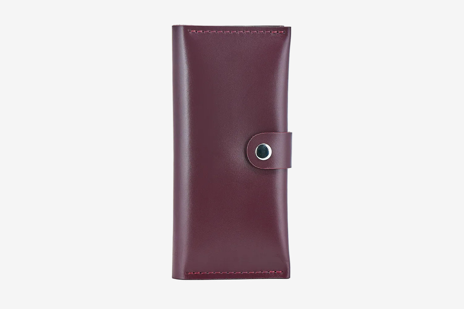Classic Long Wallet β Smooth Leather & Snap Button