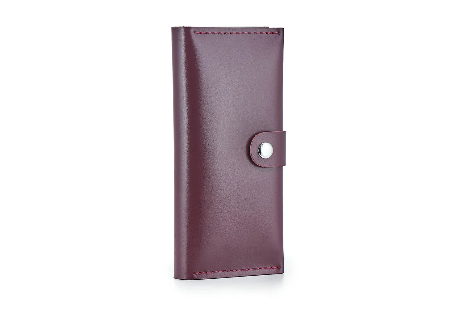 Classic Long Wallet β Smooth Leather & Snap Button