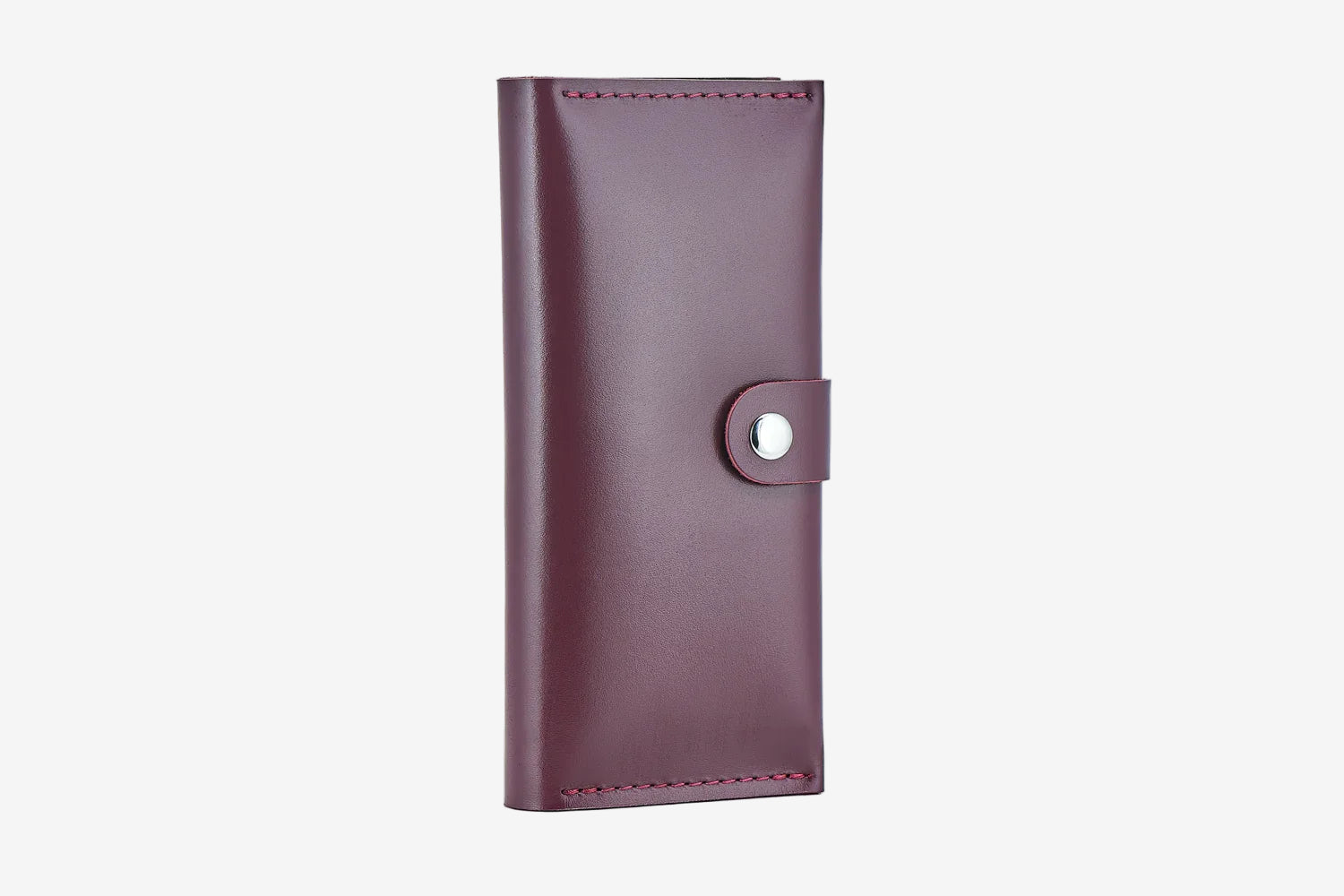 Classic Long Wallet β Smooth Leather & Snap Button