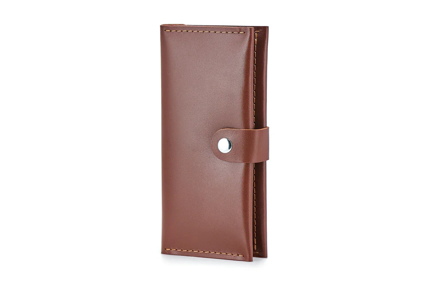 Classic Long Wallet β Smooth Leather & Snap Button