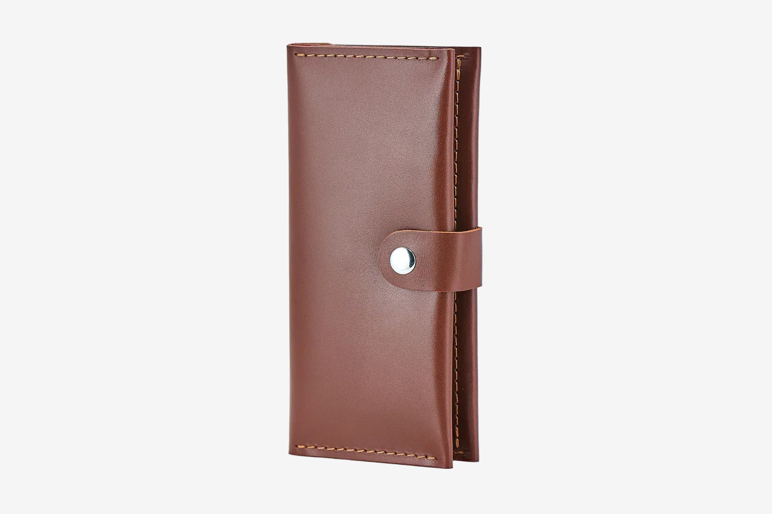 Classic Long Wallet β Smooth Leather & Snap Button