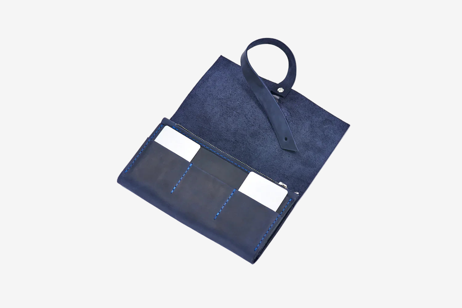 Smooth Leather Wallet for Women | Wrap Closure + Zip Pocket